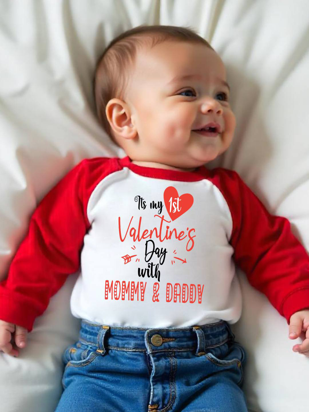 KNITROOT Kids White Valentine's Day Printed T-shirt