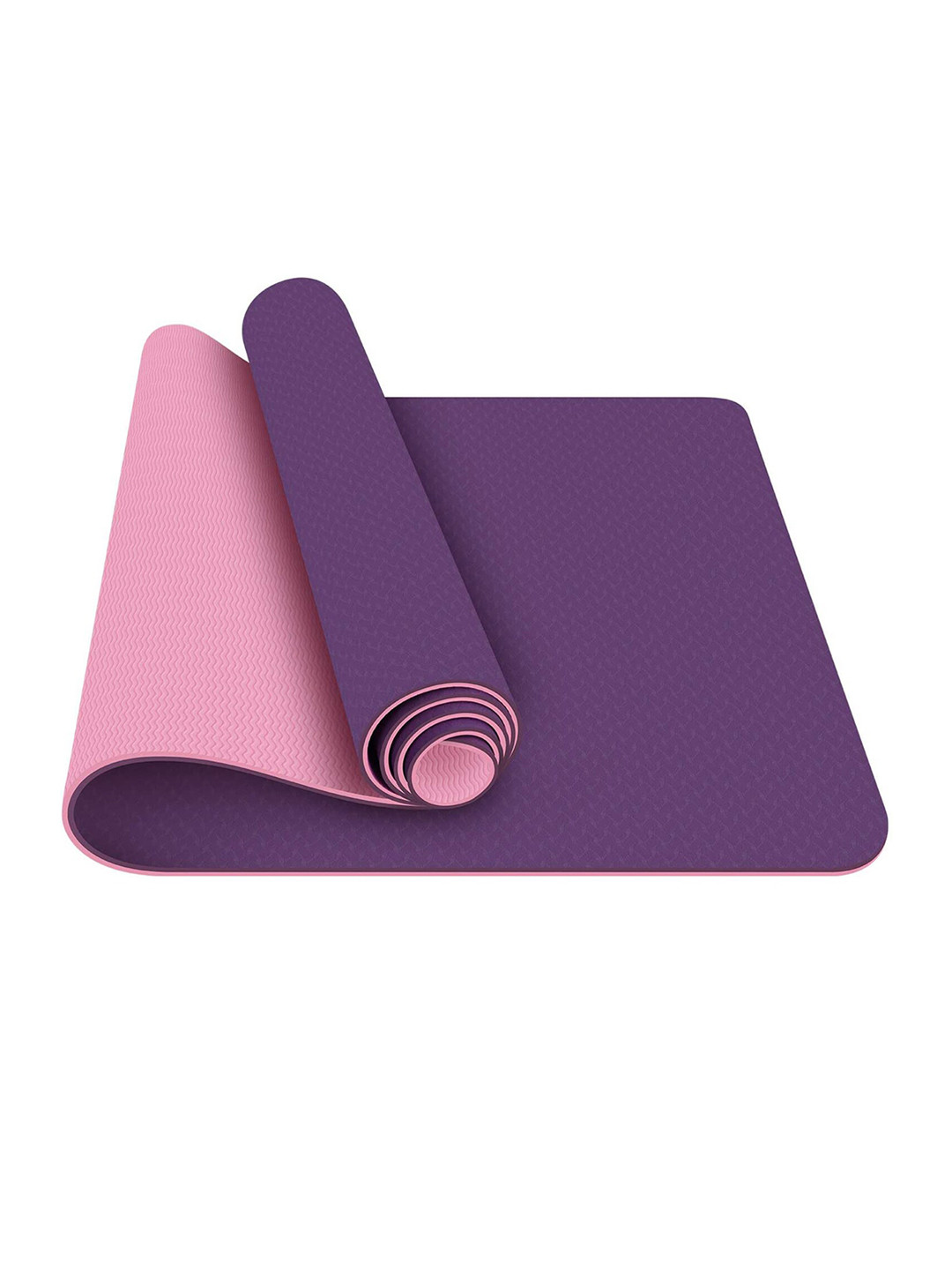 Strauss Pink & Purple TPE Eco Friendly Dual Layer Yoga Mat