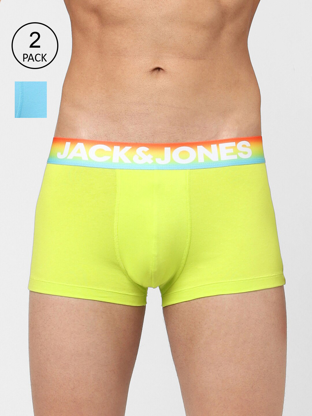 Jack & Jones Pack Of 2 Solid Cotton Trunks