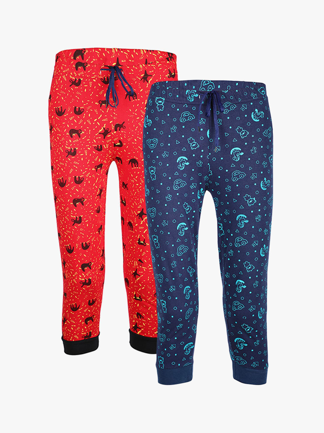 VITAMINS Boys Pack of 2 Assorted Cotton Joggers