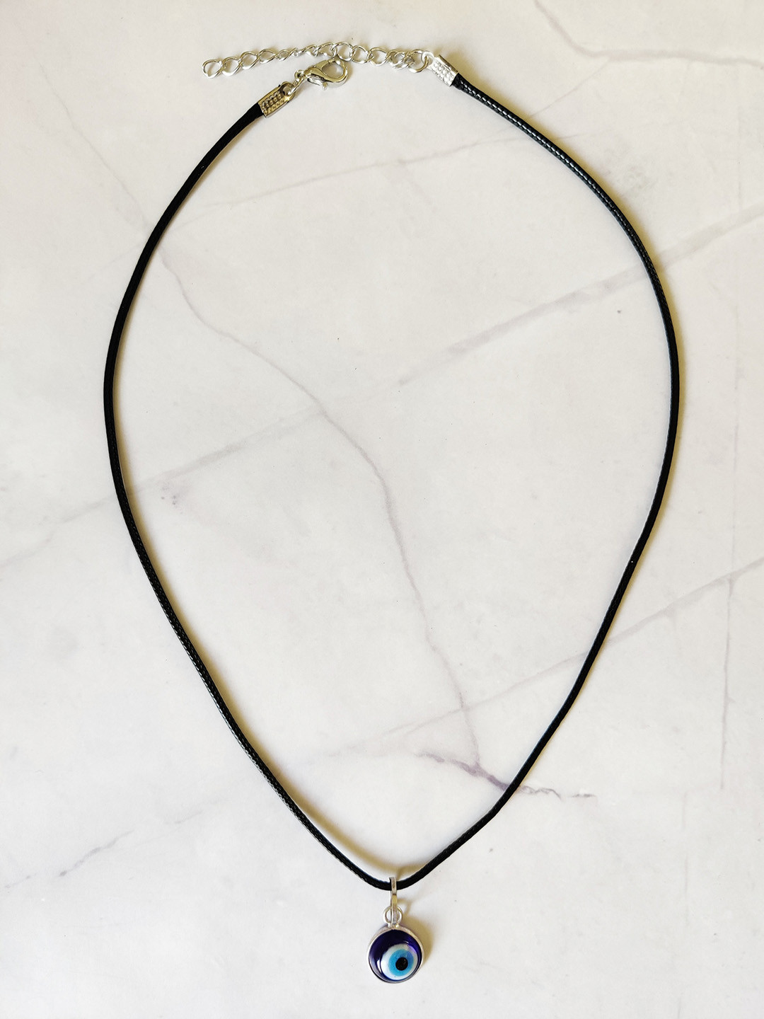 EL REGALO Blue & Black Evil Eye Bohemian Necklace