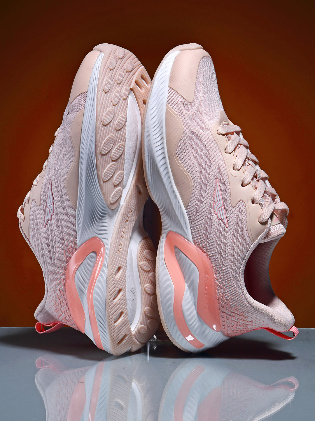 Red Tape Women Pink Mesh Walking Shoes