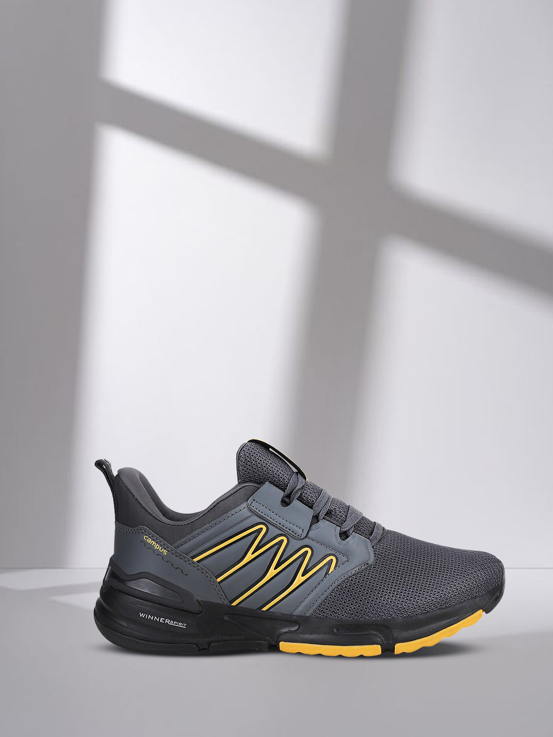 Campus Men CASSIDY Grey Mesh Running Shoes