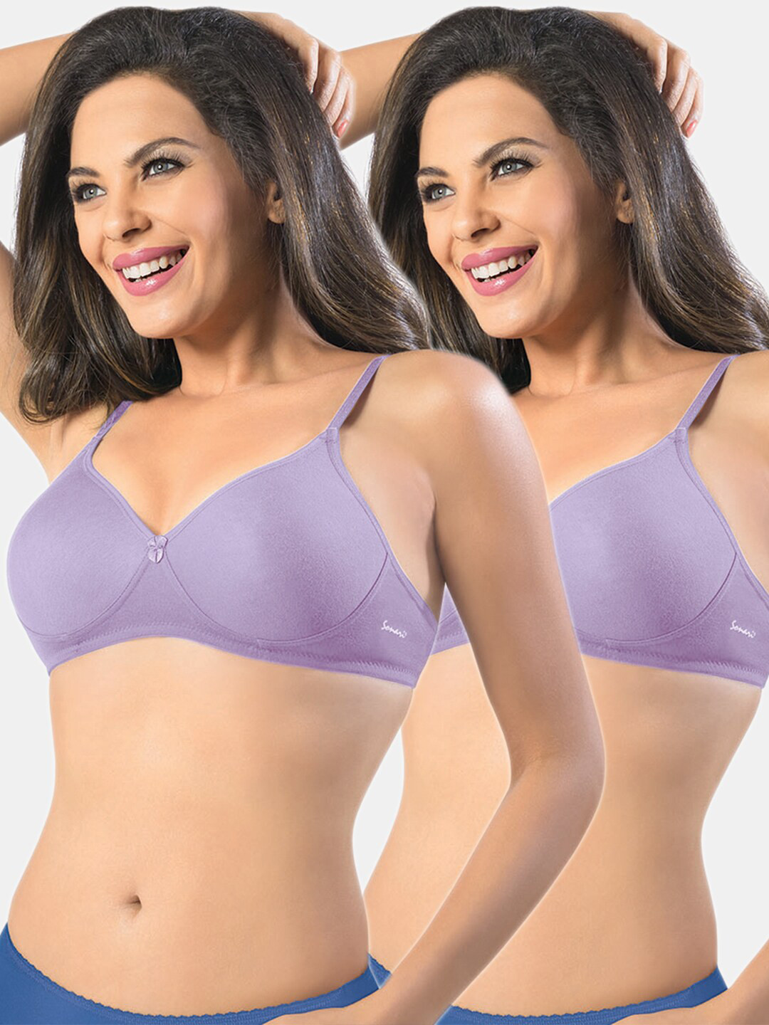 Sonari Pack Of 2 Lavender T-Shirt Bra