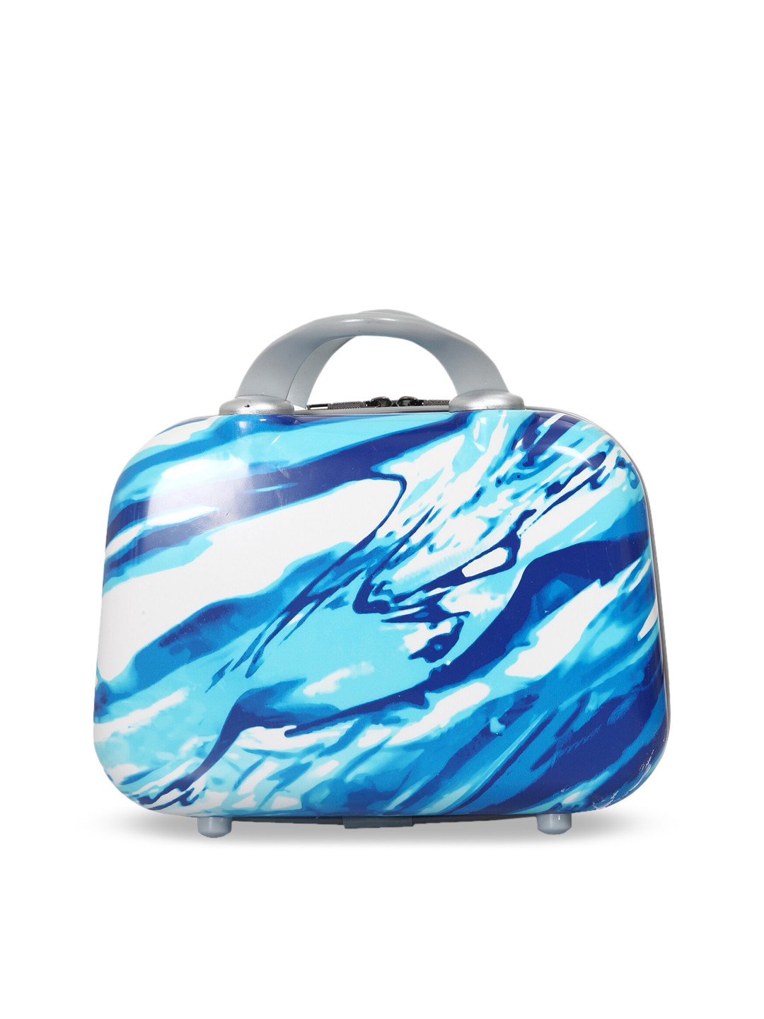 Polo Class Blue & White Printed Hard-Sided Vanity Bag
