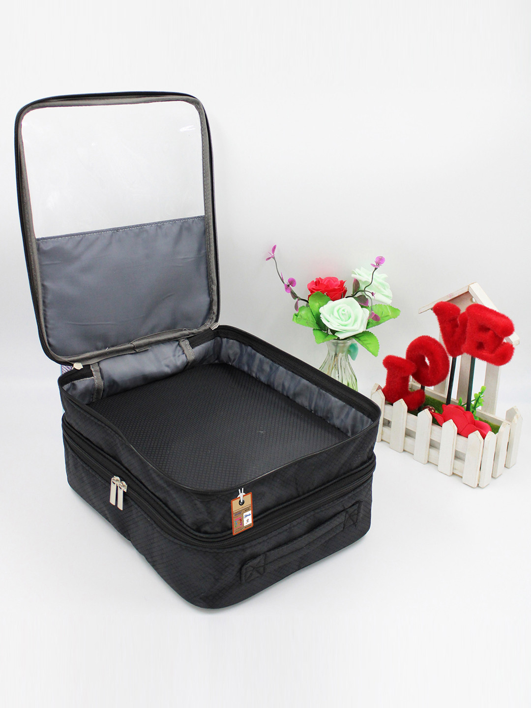 atorakushon Black & Transparent Self-Design Shoe Organizer