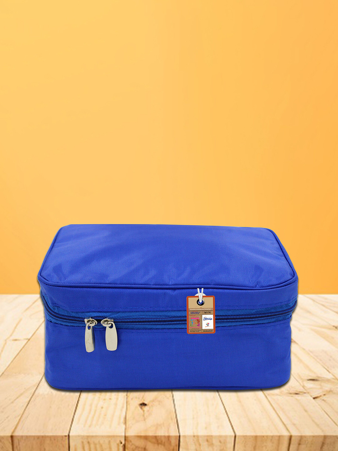 atorakushon Blue Solid Makeup Storage Bag Jewellery Organisers