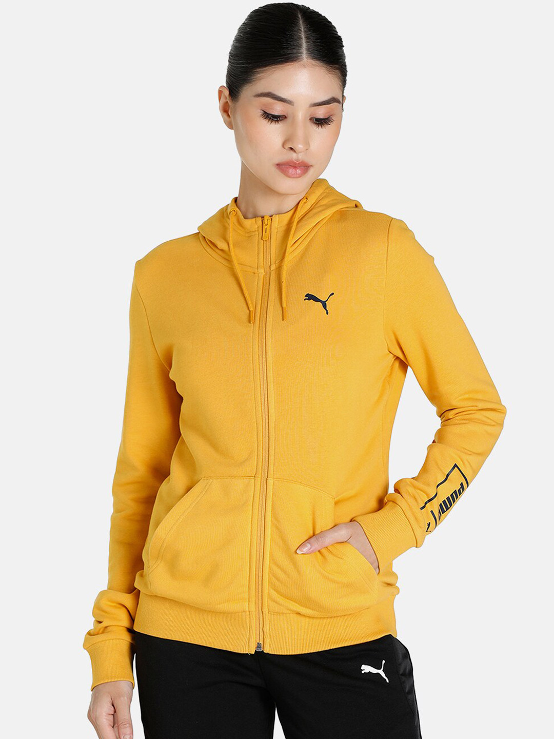 Puma Women Hooded Regular Fit Bomber Jacket