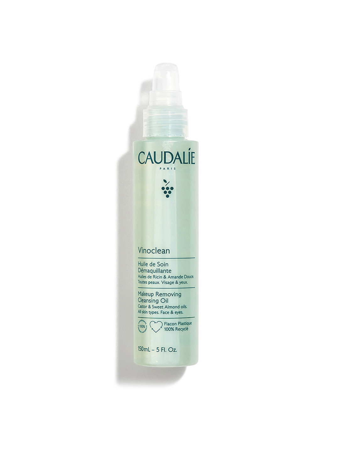 Caudalie Vinoclean Makeup Removing Cleansing Oil with Castor & Almond Oil - Vegan - 150 ml