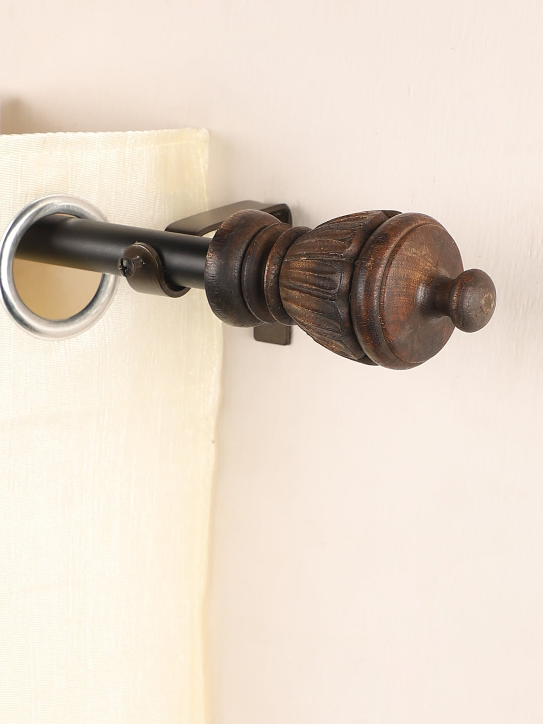 The Decor Mart Pack of 4 Grey Extendable Curtain Rod