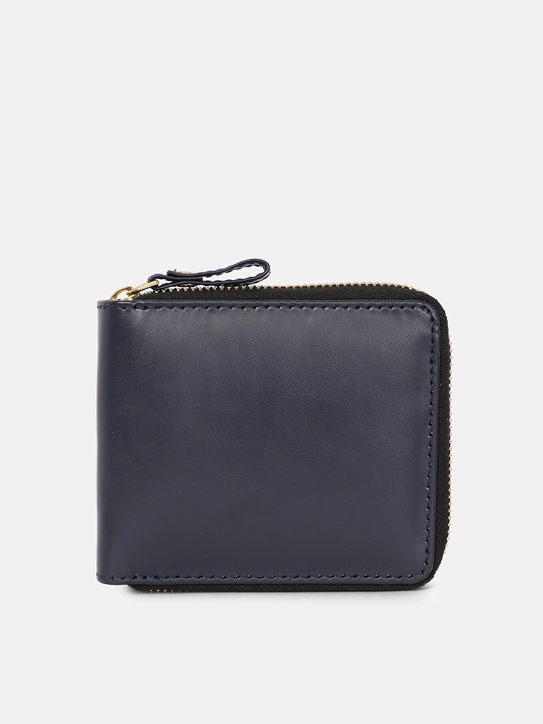 Bagsy Malone Women Blue Zip Detail PU Zip Around Wallet