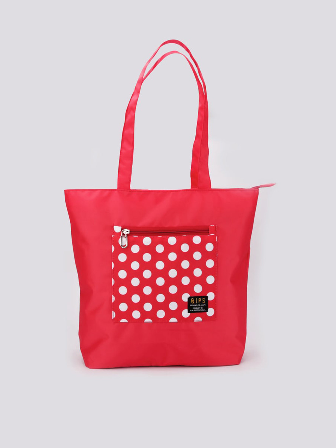 QIPS Red Shopper Tote Bag