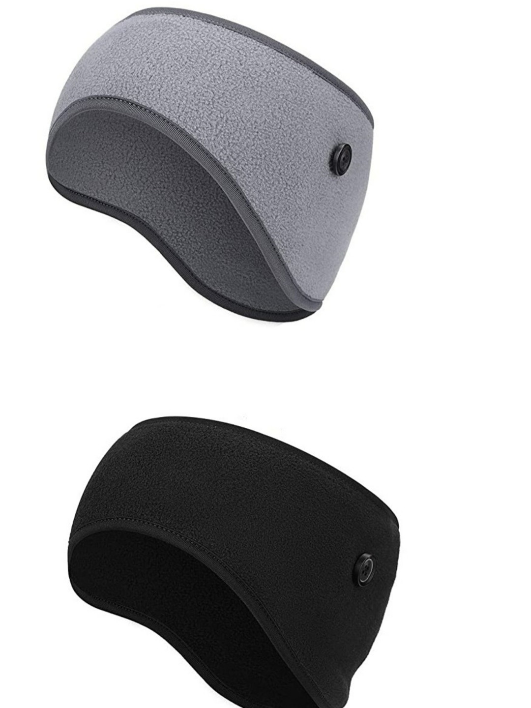 EL REGALO Grey & Black Pack of 2 Chill Wrap Headband