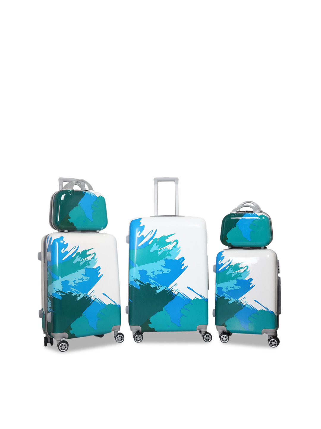 Polo Class Set Of 5 Printed Hardside Trolley Suitcases