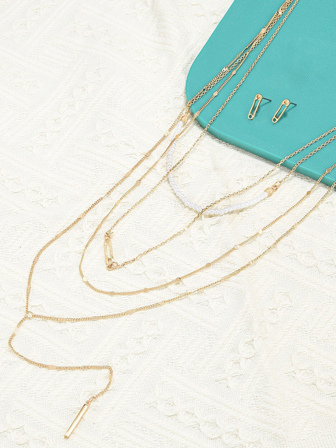 AMI Gold-Plated Layered Jewellery Set