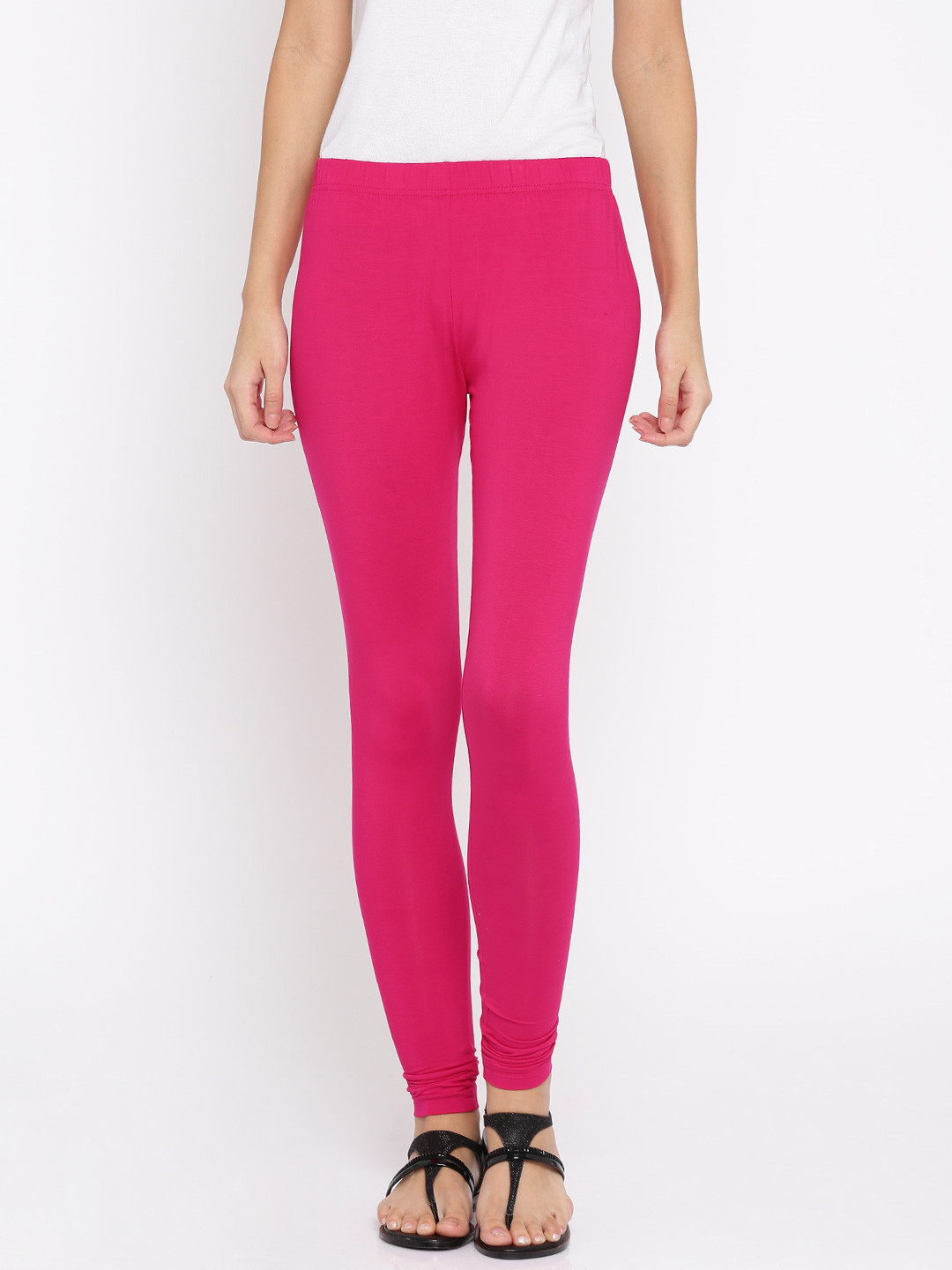 Buy Global Desi Pink Leggings 