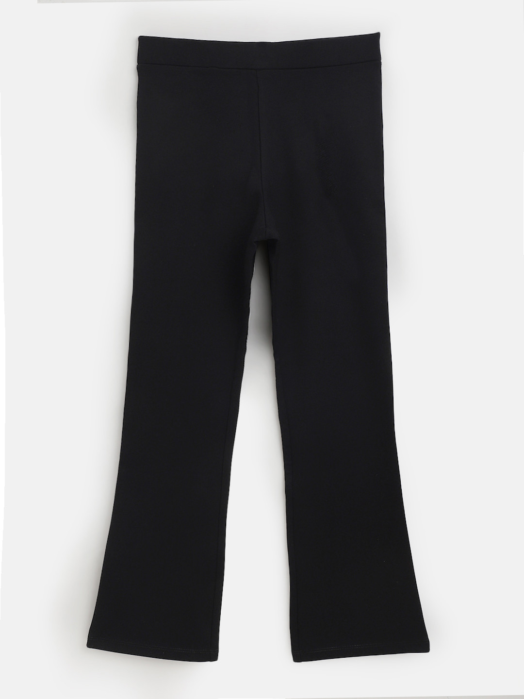 Noh Voh - SASSAFRAS Kids Girls Black Bellbottom Bootcut Trousers