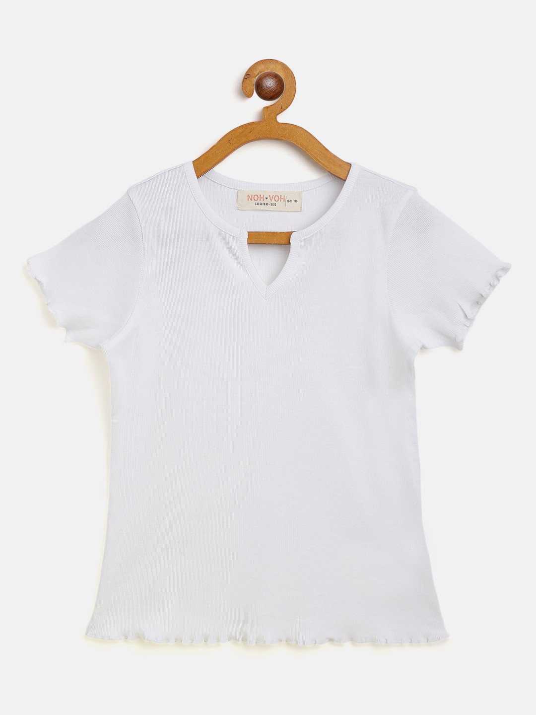 Noh Voh - SASSAFRAS Kids White Solid Top