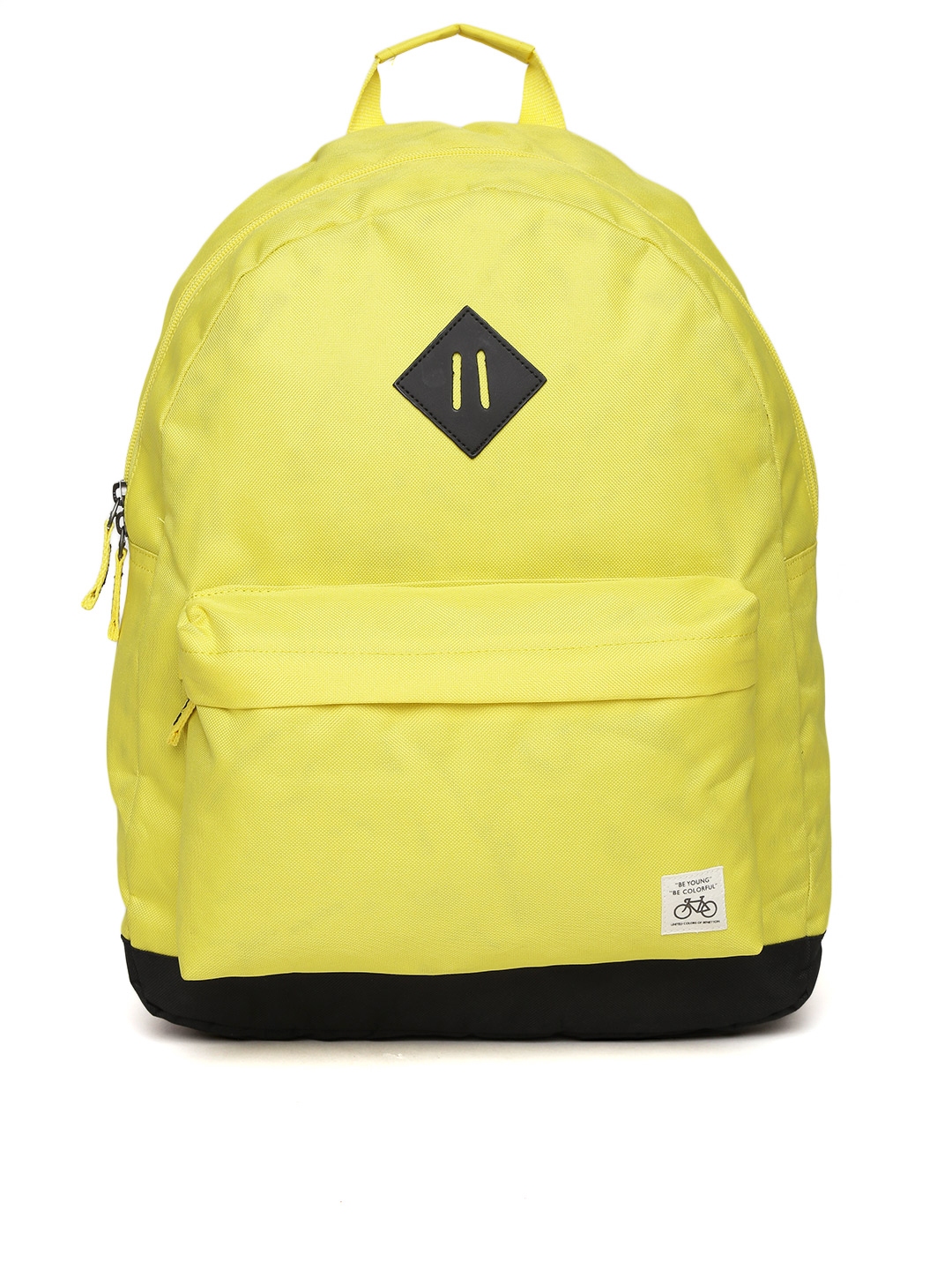 Buy United Colors Of Benetton Men Yellow Laptop Backpack