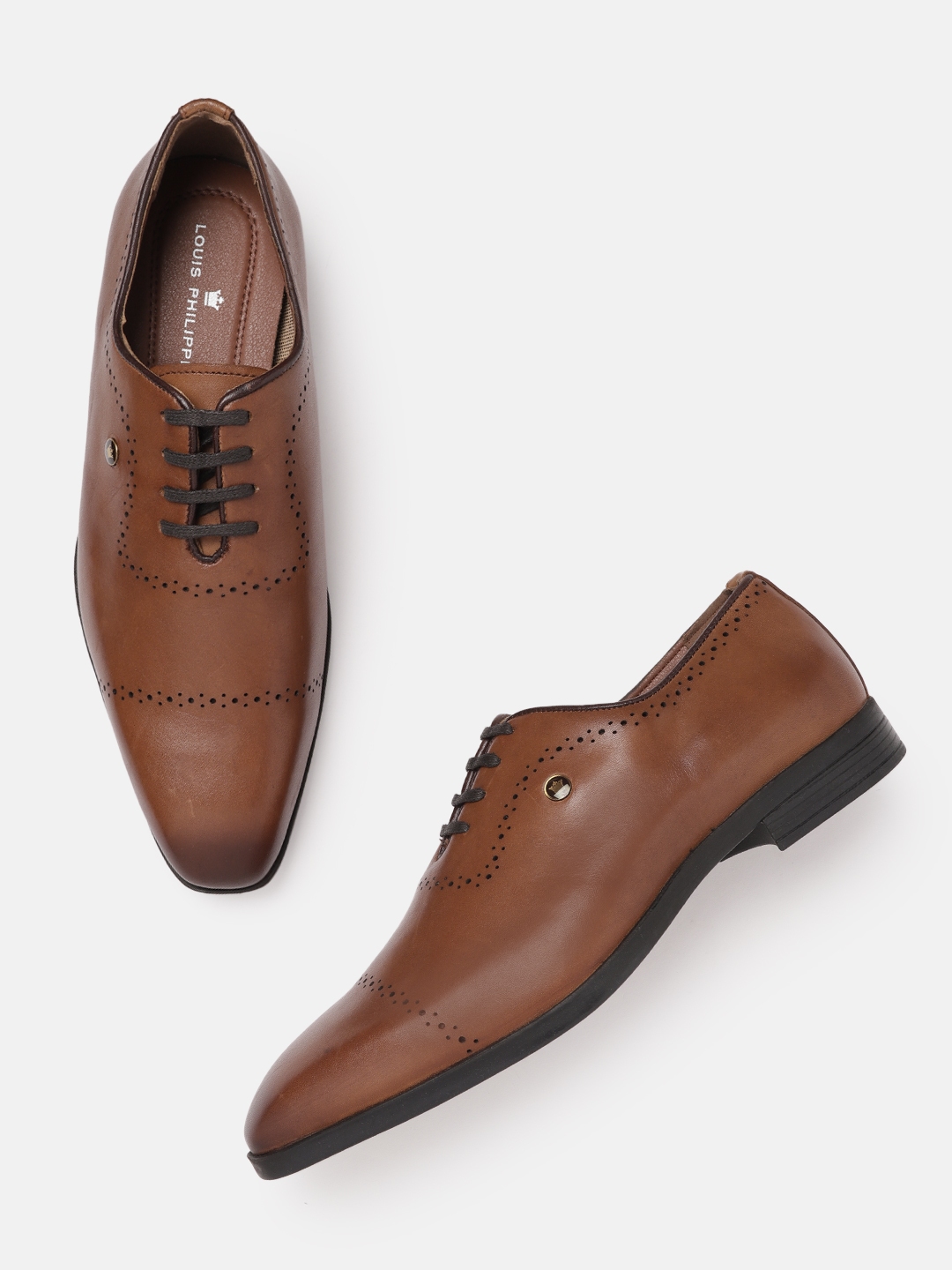 Louis philippe men's leather formal shoes sale