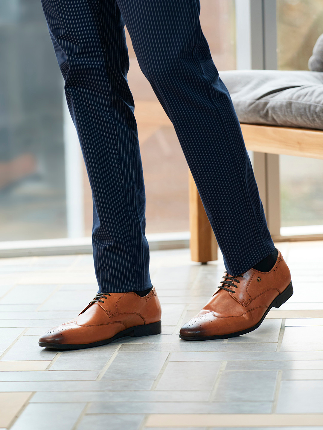 Tan Louis Philippe Footwear Buy Louis Philippe Men Brown Leather