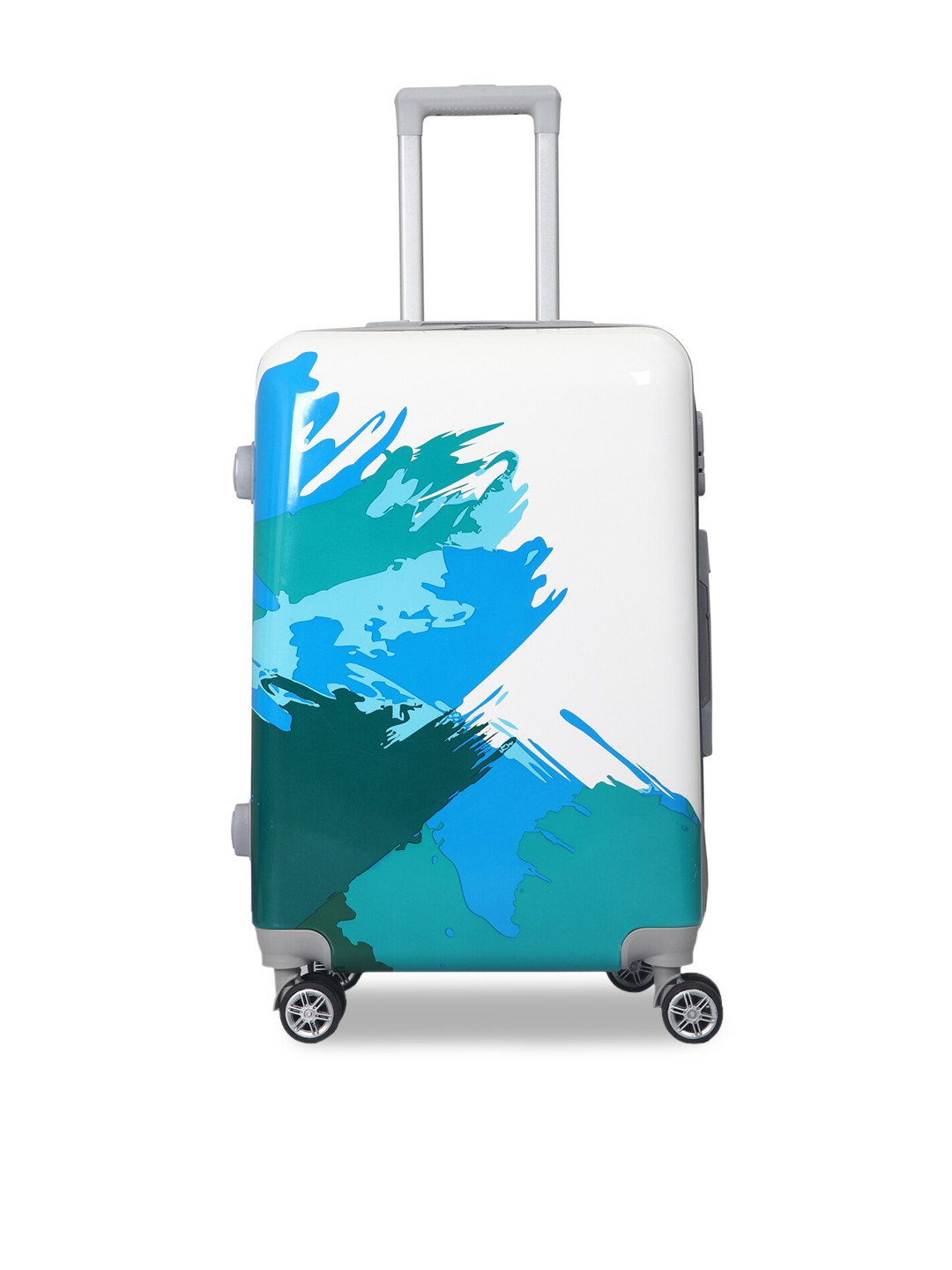 Polo Class Blue Graphic Printed Trolley Bag