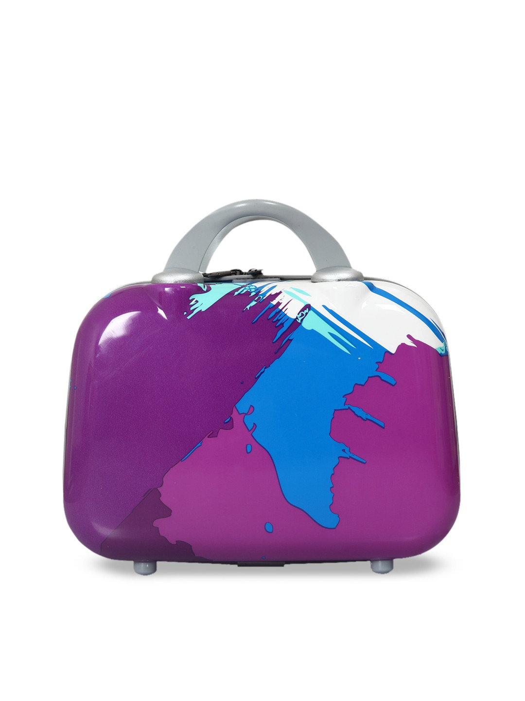 Polo Class Blue & Purple Abstract Big Vanity Bag