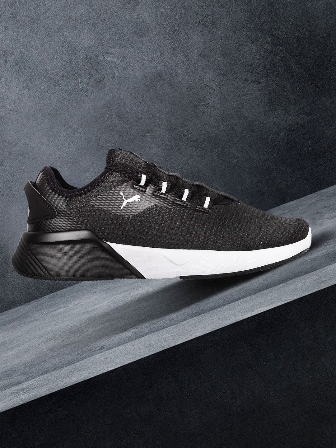 Puma soft foam mens black hotsell