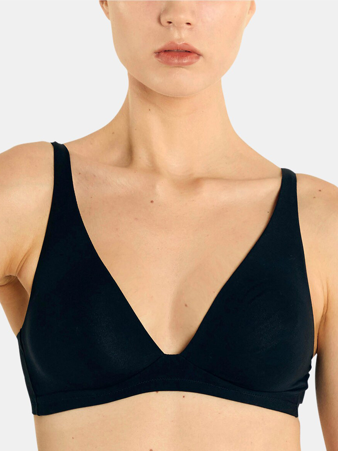 YAMAMAY Black Bra Underwired Heavily Balconette Padded