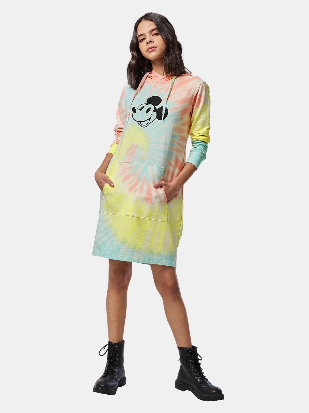 Buy The Souled Store Multicoloured Mickey Mouse T Shirt Dress