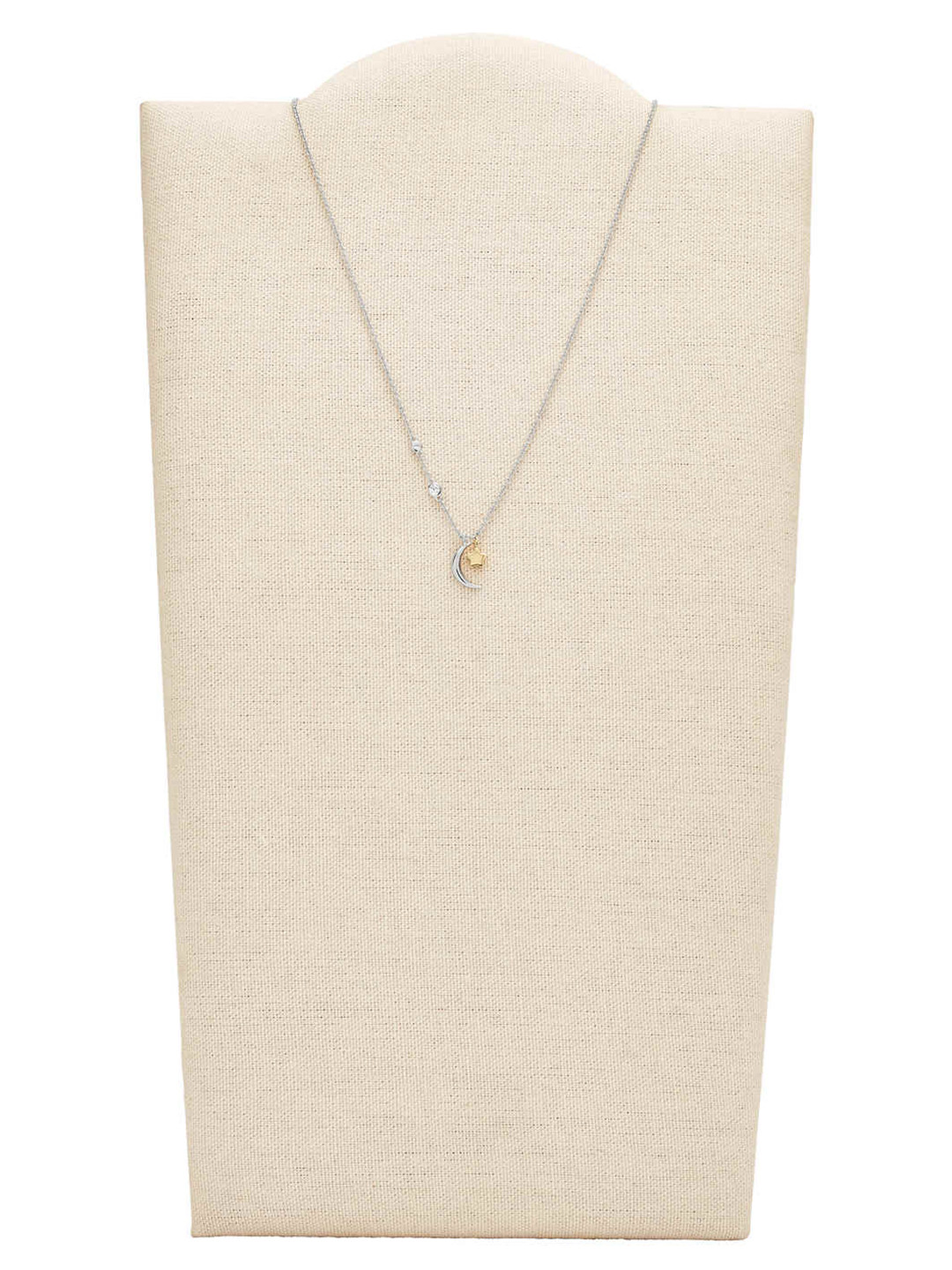 Fossil Silver-Toned & Gold-Toned Sterling Silver Silver-Plated Necklace