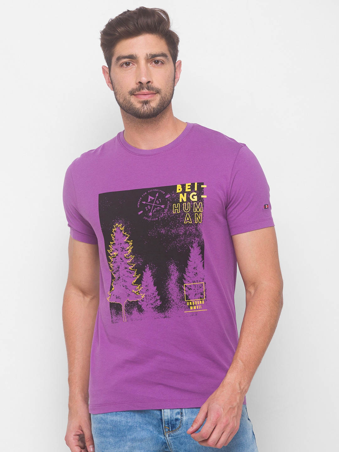 Being Human Graphic Printed Cotton T-shirt