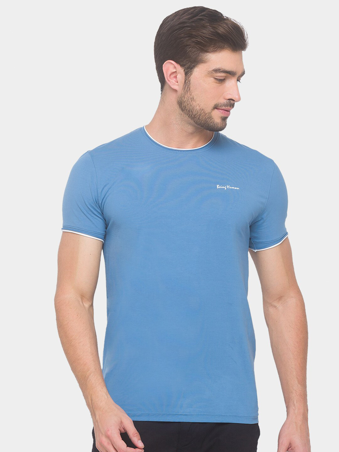 Being Human Men Blue T-shirt