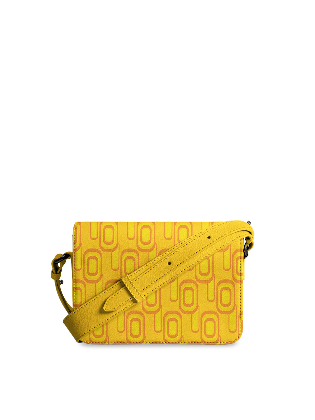DailyObjects Multicoloured Printed PU Structured Sling Bag