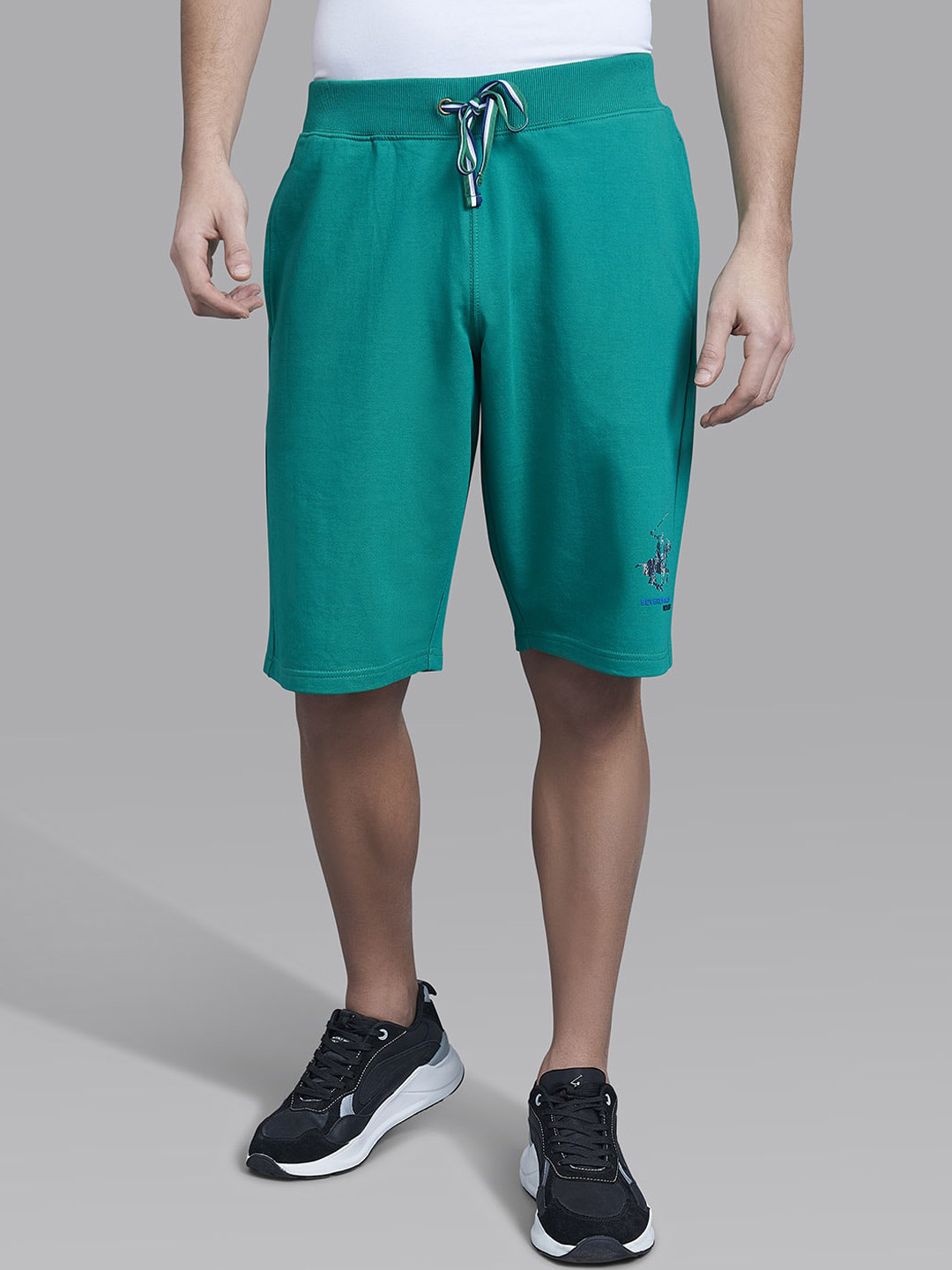 Beverly Hills Polo Club Men Green Sports Shorts