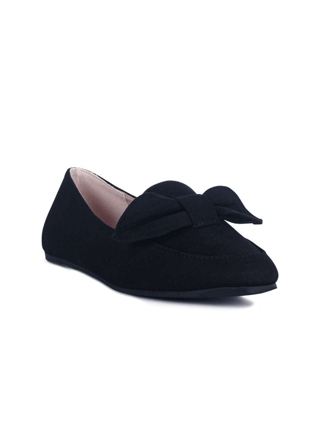 London Rag Women Black Suede Loafers