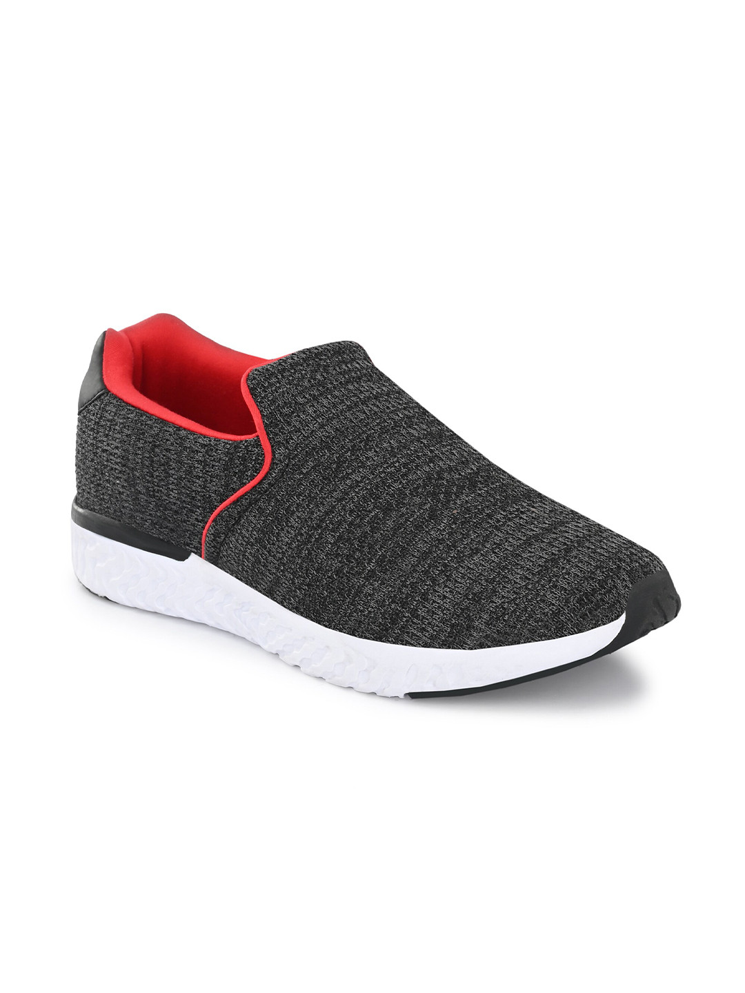 OFF LIMITS Men Black & Red Mesh Walking Non-Marking Shoes