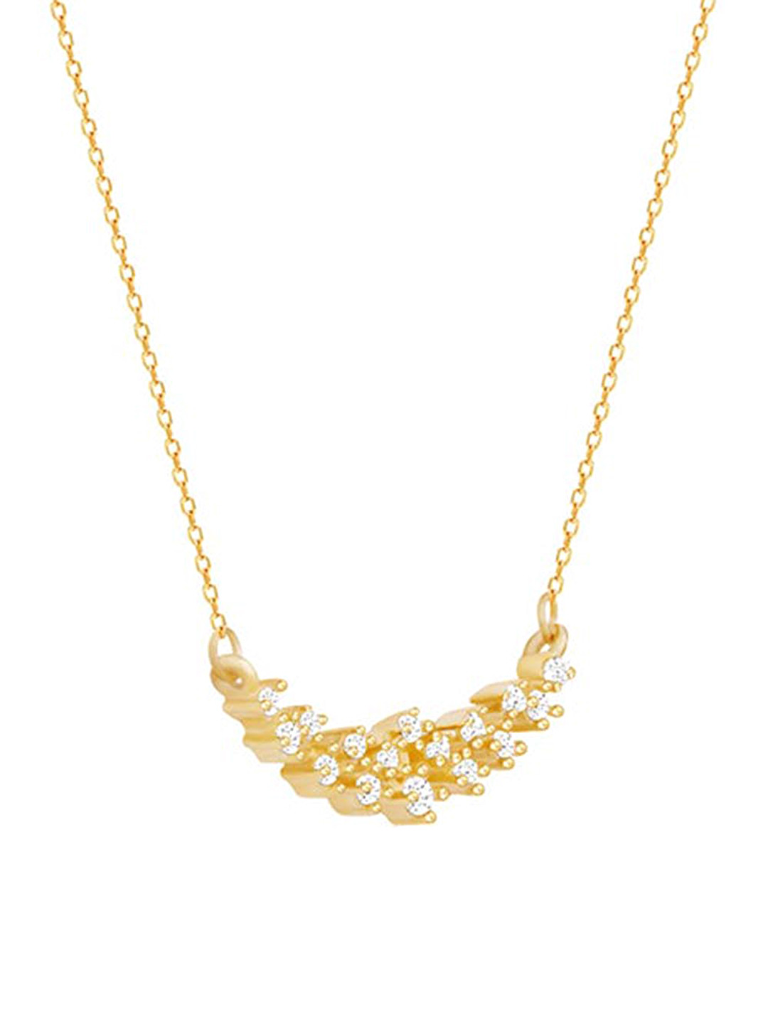 GIVA 925 Silver Stay Golden Necklace