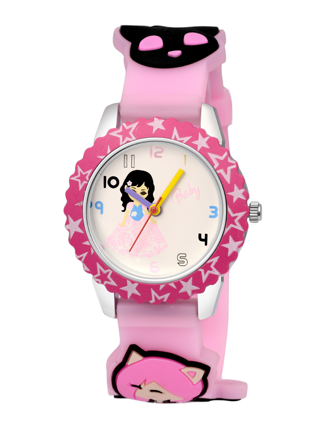 Kool Kidz Kids Pink Printed Dial & Pink Straps Analogue Watch KOOL KIDZ DMK 045 RBPK