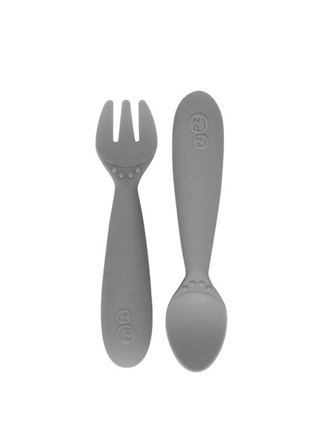 ezpz Kids Grey FDA Silicon Mini Utensils-3 Pieces