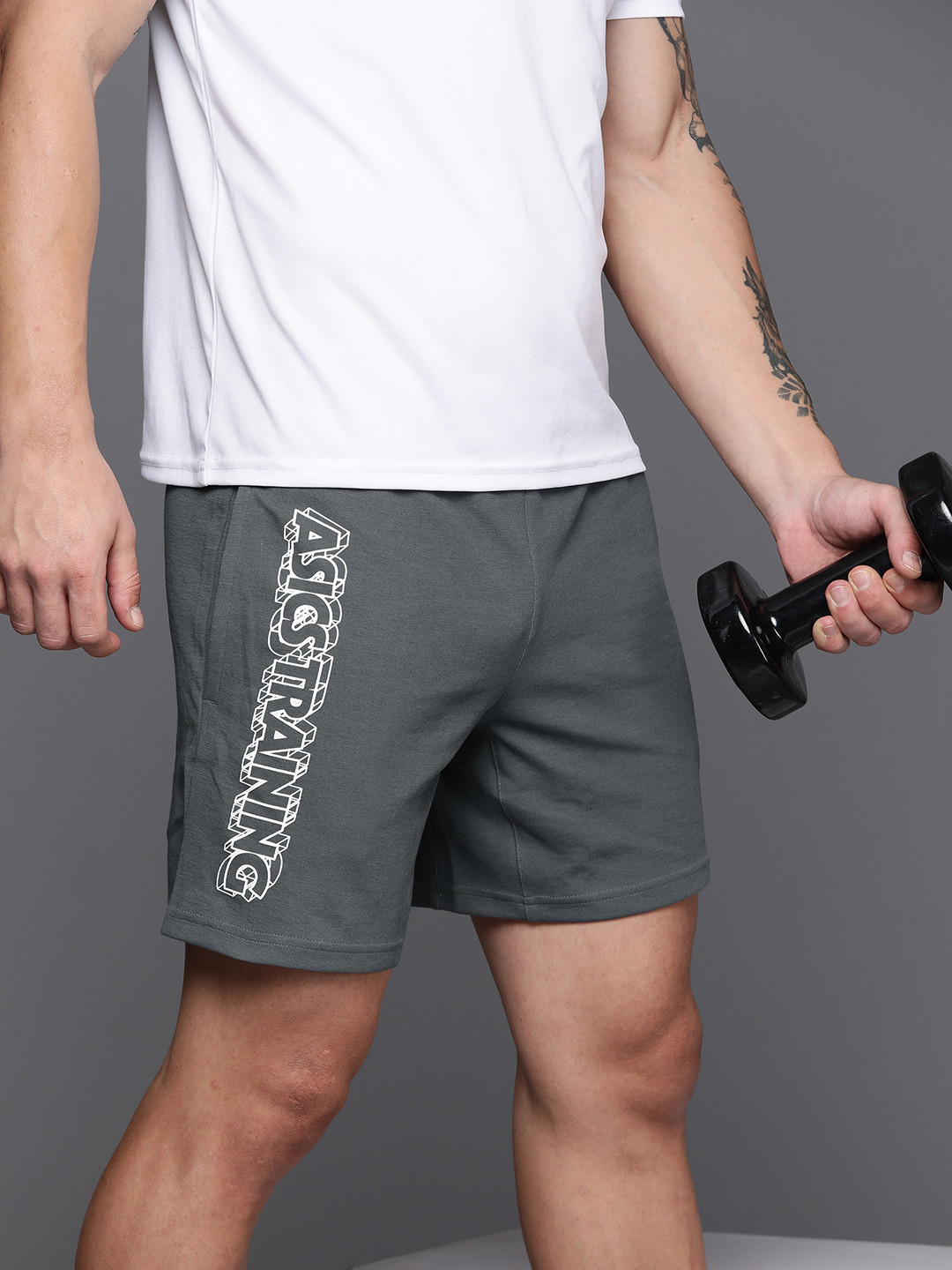 ASICS Men Vertical Graphic Training Shorts