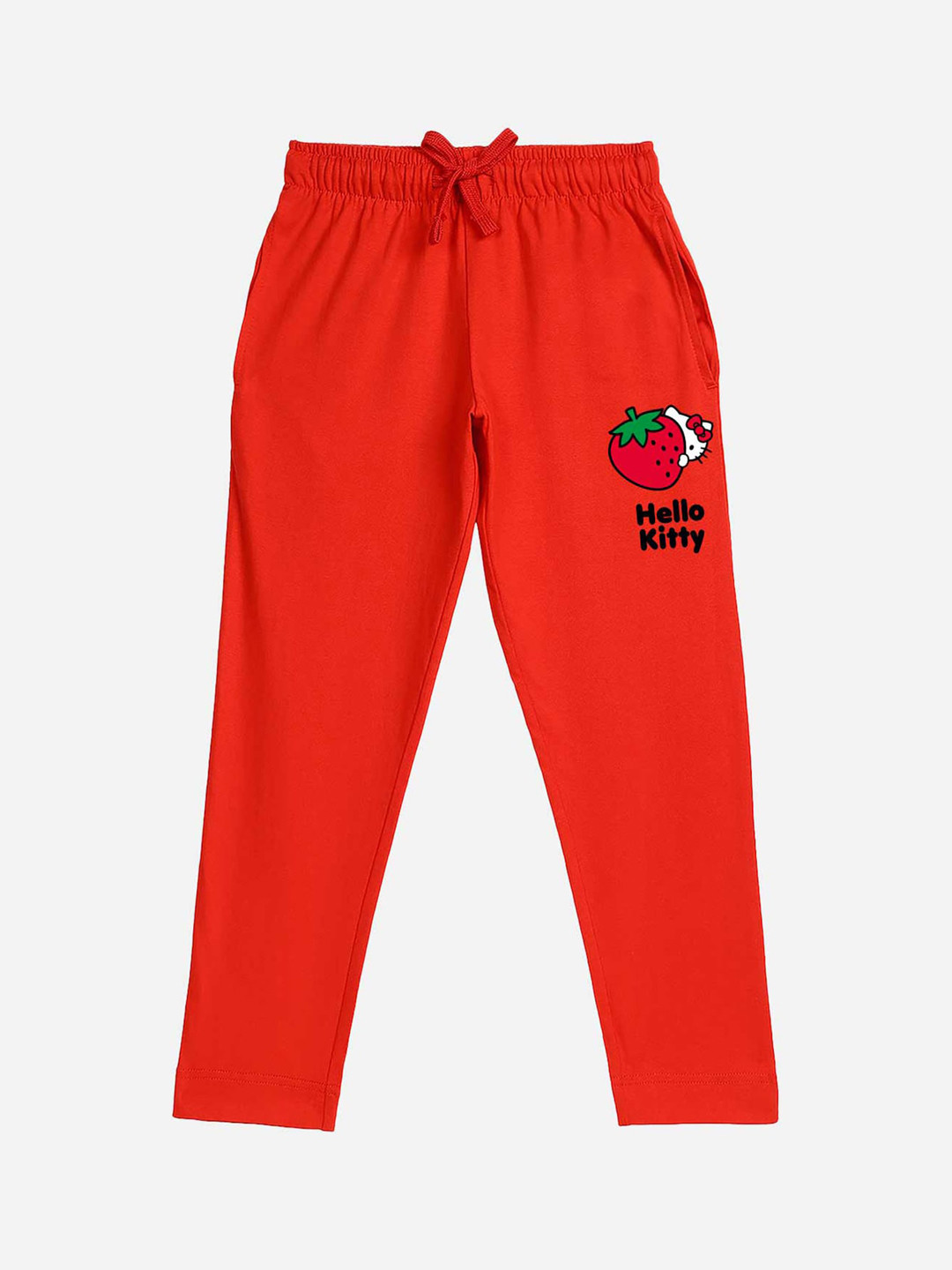 Kids Ville Girls Cotton Hello Kitty Printed Detail Lounge Pants