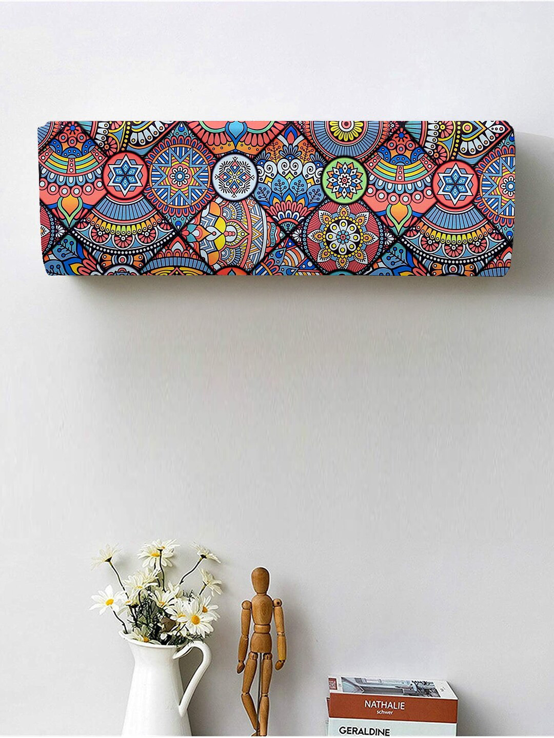 Cortina Multicoloured Printed Air Conditioning Dust Cover