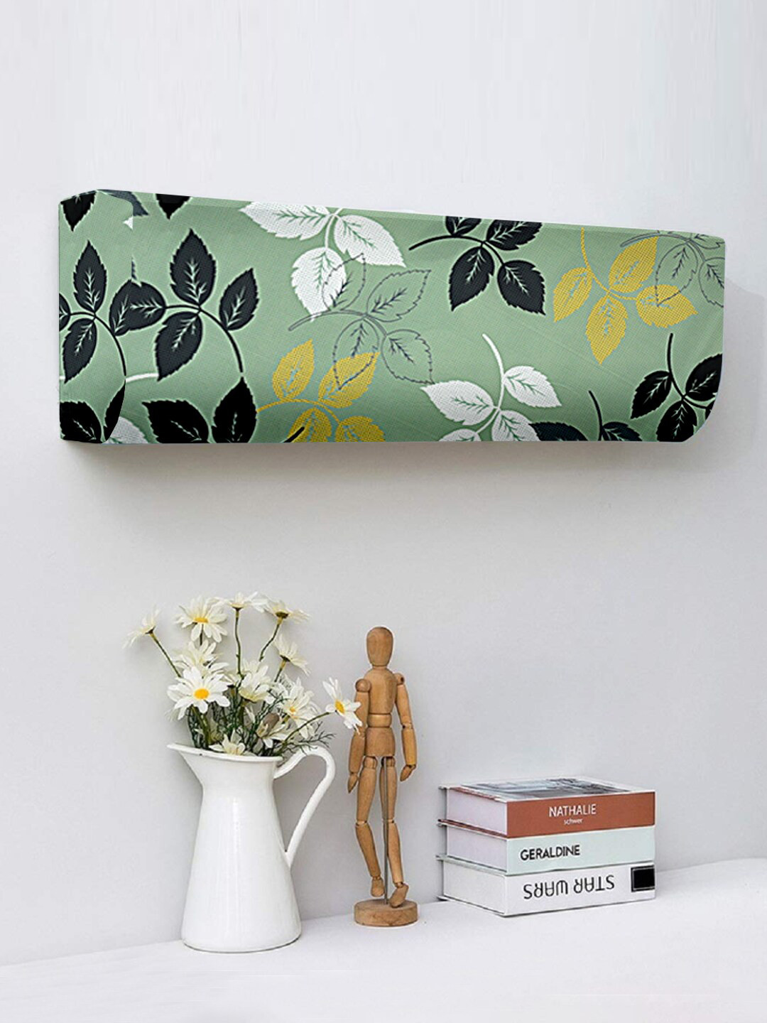 Cortina Green & Black Printed 1 Ton AC Cover