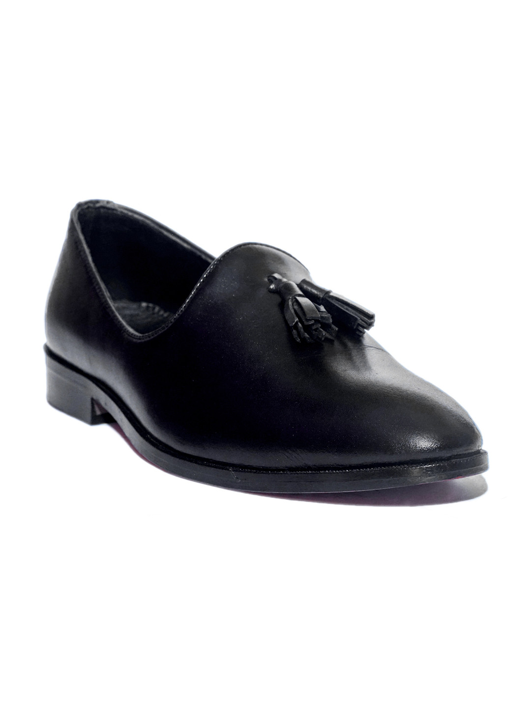 LA BOTTE Men Black Solid Leather Slip-On Sneakers