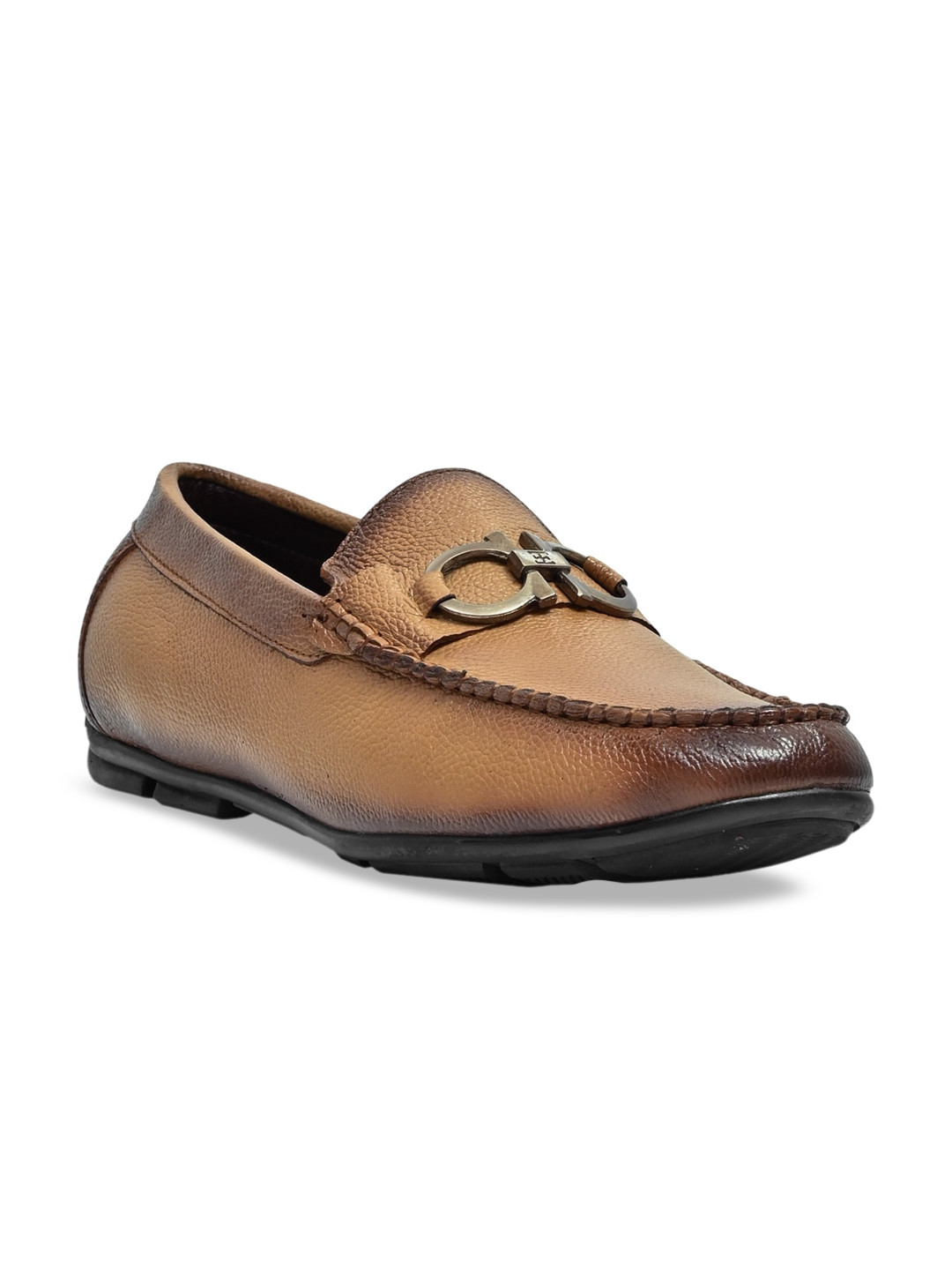 LA BOTTE Men Camel Brown Leather Loafers