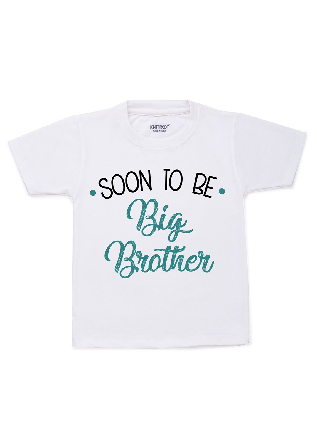 KNITROOT Kids White Soon Be Brother T-shirt