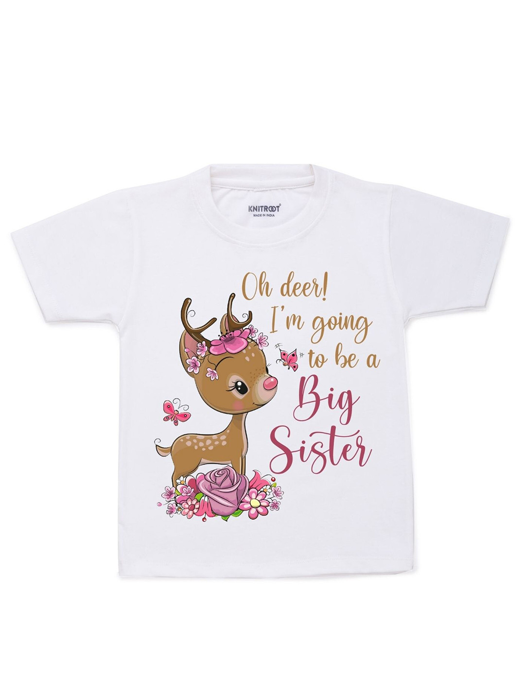 KNITROOT Kids White T-shirt