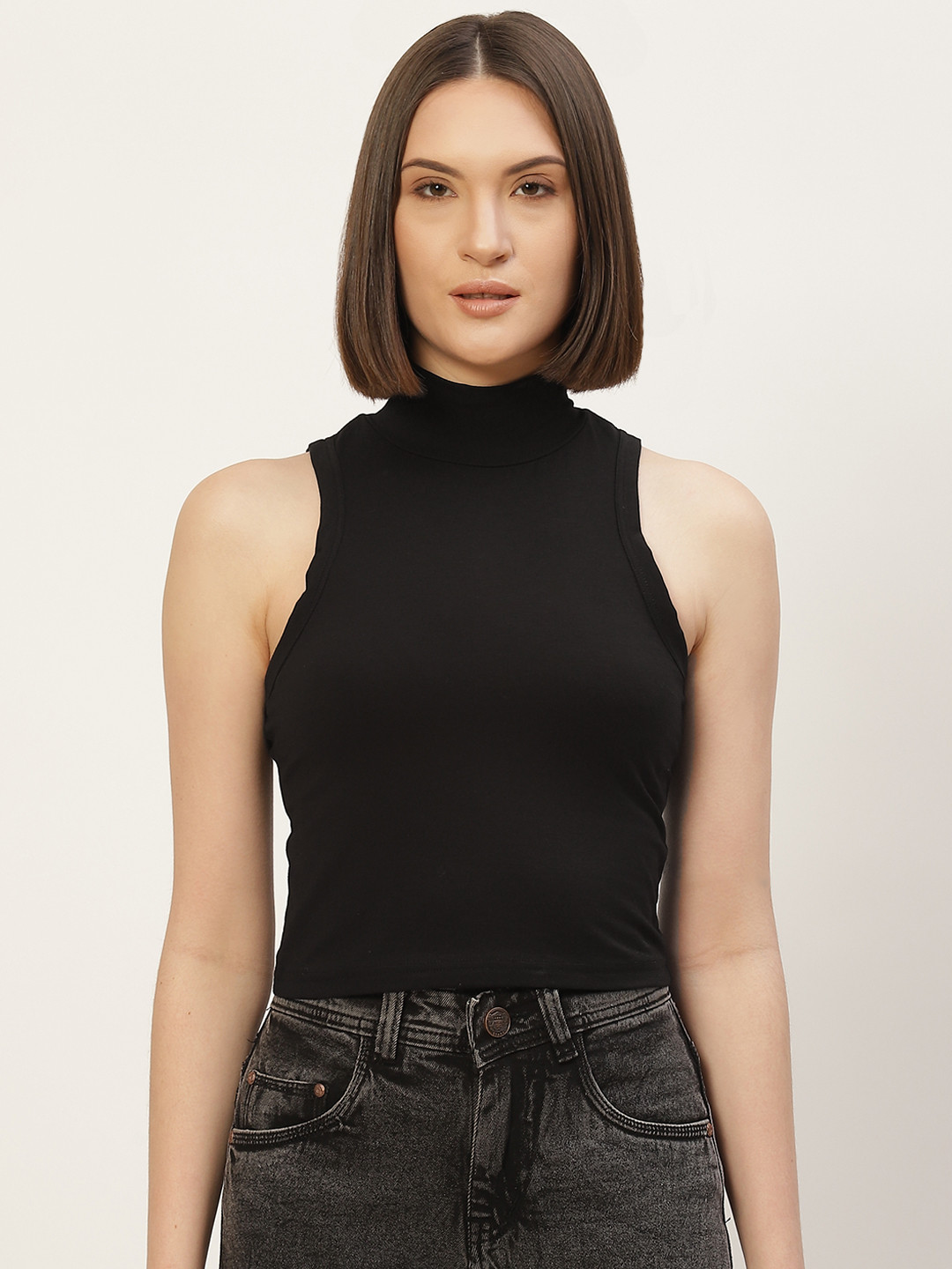 FEMEA Black Crop Top