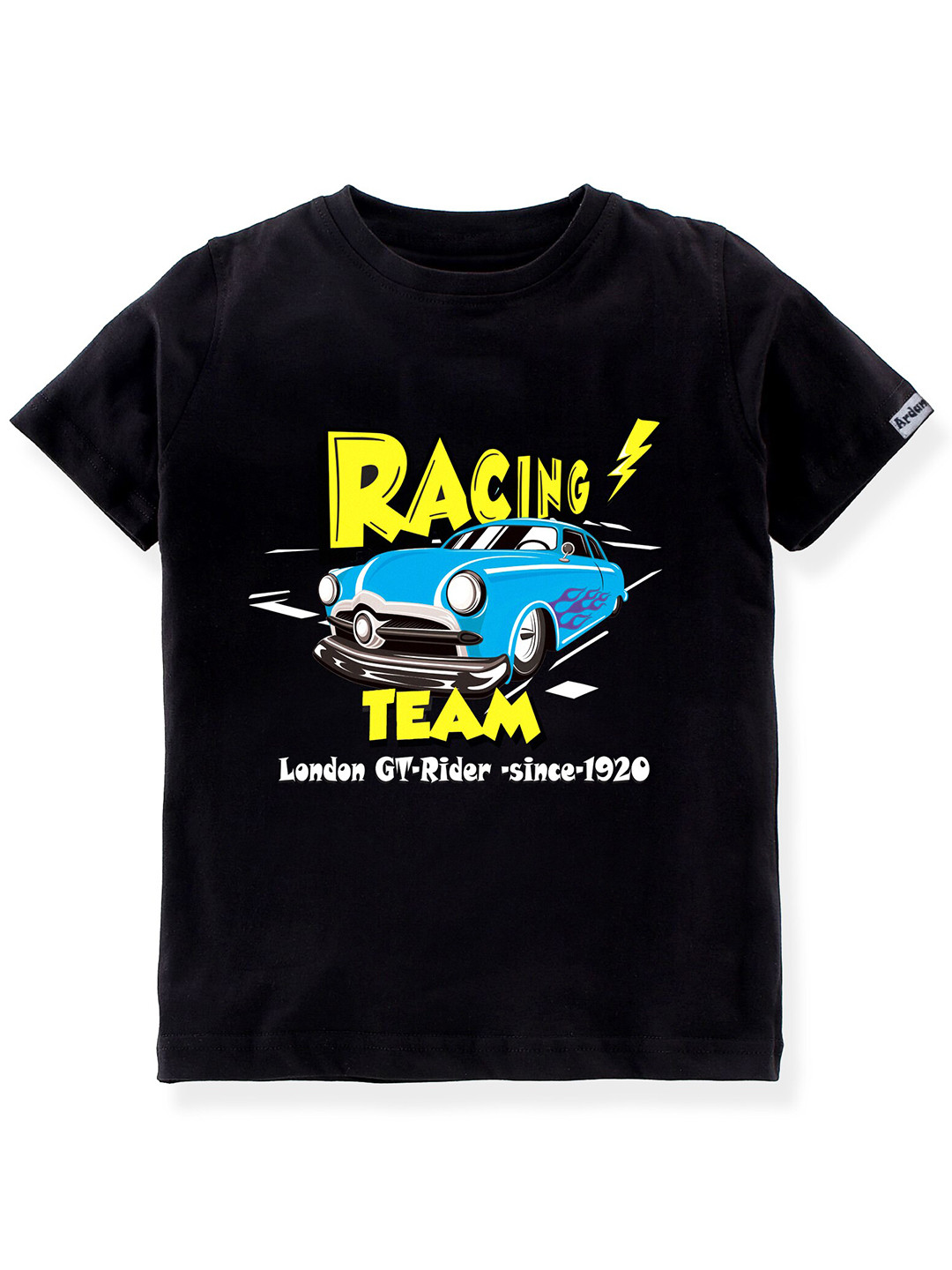 Ardan Lucy Boys Black Typography Printed T-shirt